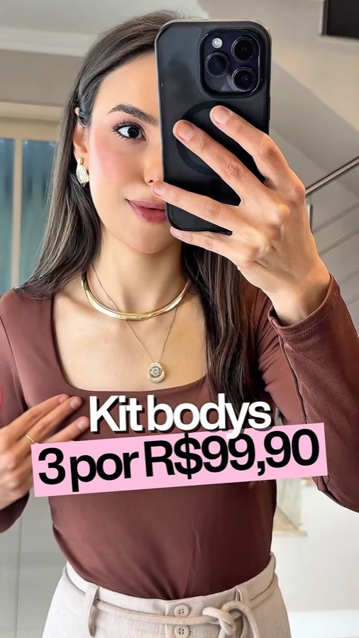 Kit de 3 bodys
